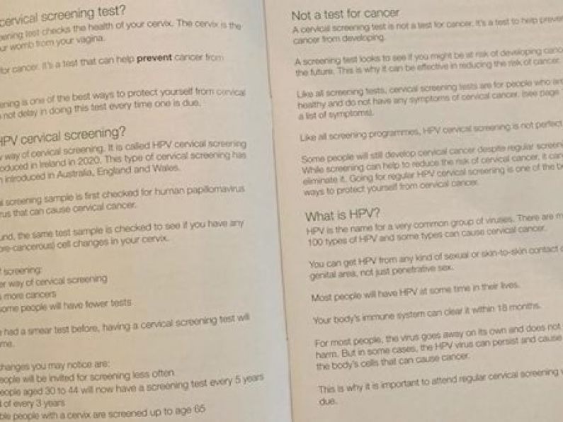 Controversy over HSE’s removal of word “woman” from cervical cancer information