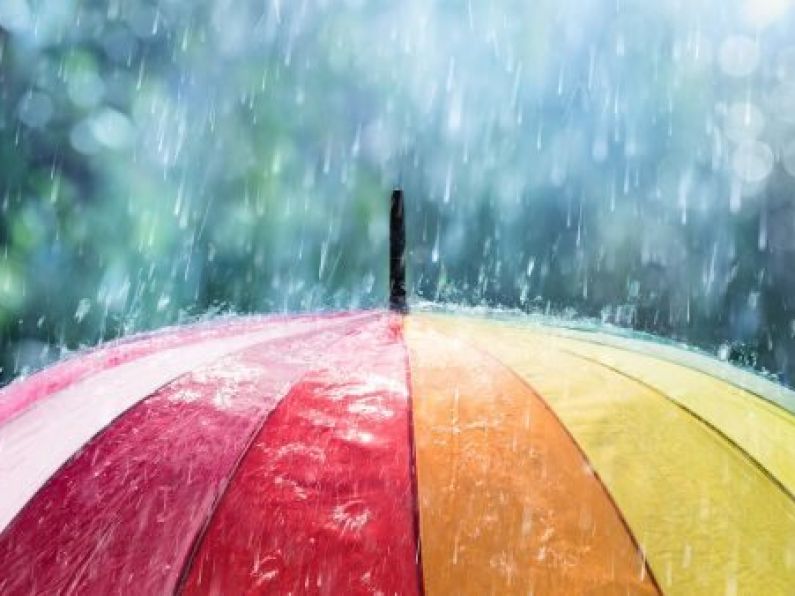 Rain warning issued by Met Eireann