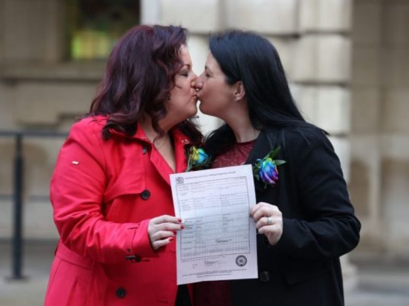 First same-sex couple to marry in Northern Ireland hail ‘wonderful day’