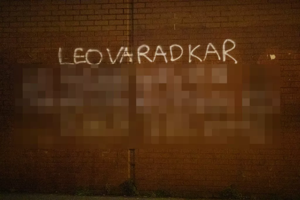 Police investigate graffiti threat with Leo Varadkar's address in Belfast
