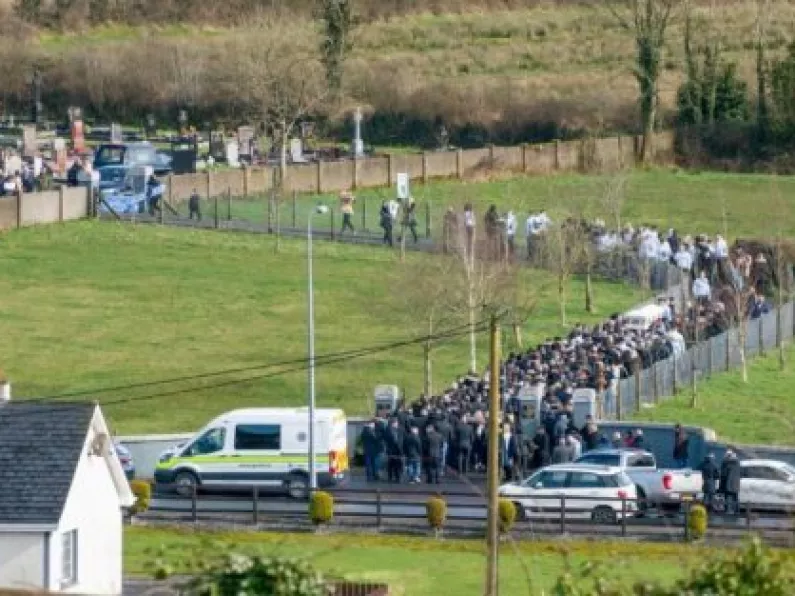 Nearly 300 mourners gather at Irish cemetery following funeral