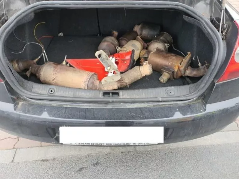 Three men arrested as gardaí recover seven stolen catalytic converters