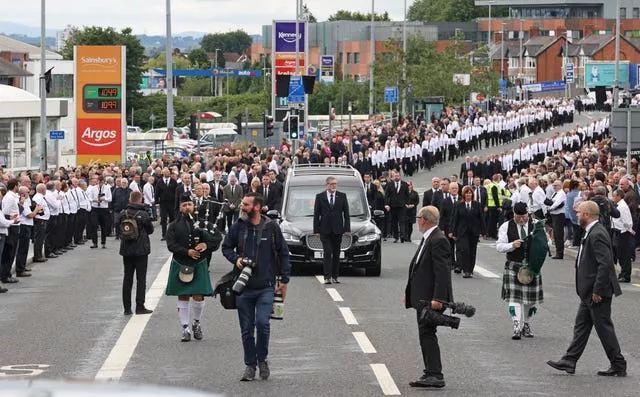 Arlene Foster criticises police and Sinn Féin over republican funeral scenes