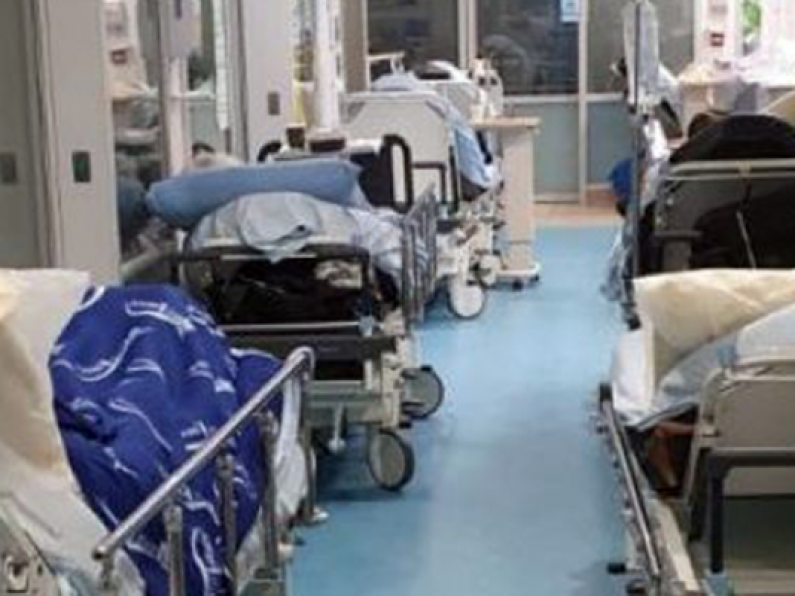 Patients ‘on top of one another’ in corridors of country’s most Covid-hit hospital