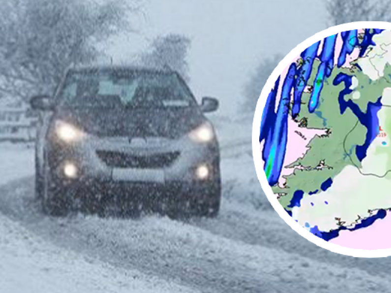 Met Éireann issue snow/ice alert for entire South East