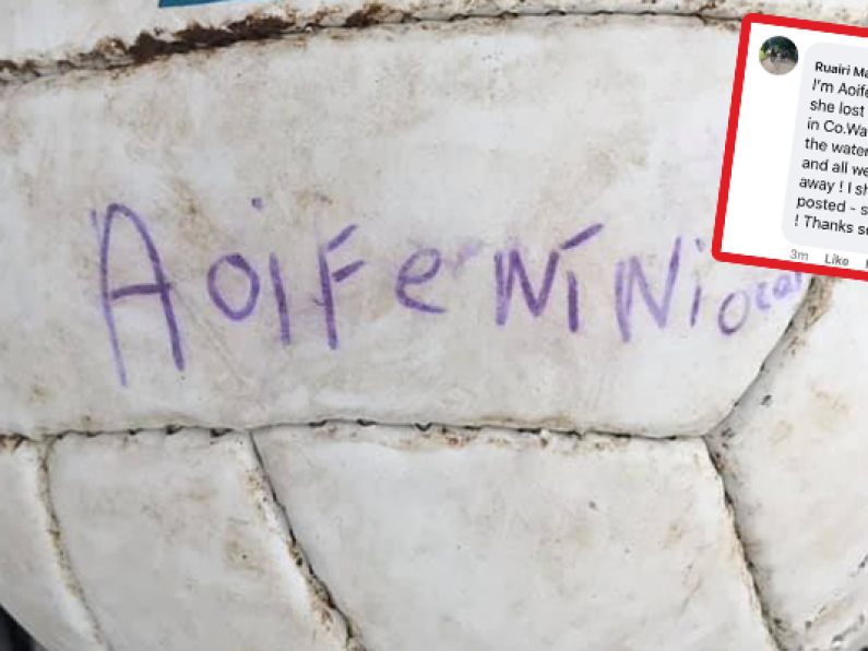 GAA football found on Wales beach finds its Waterford owner following viral campaign