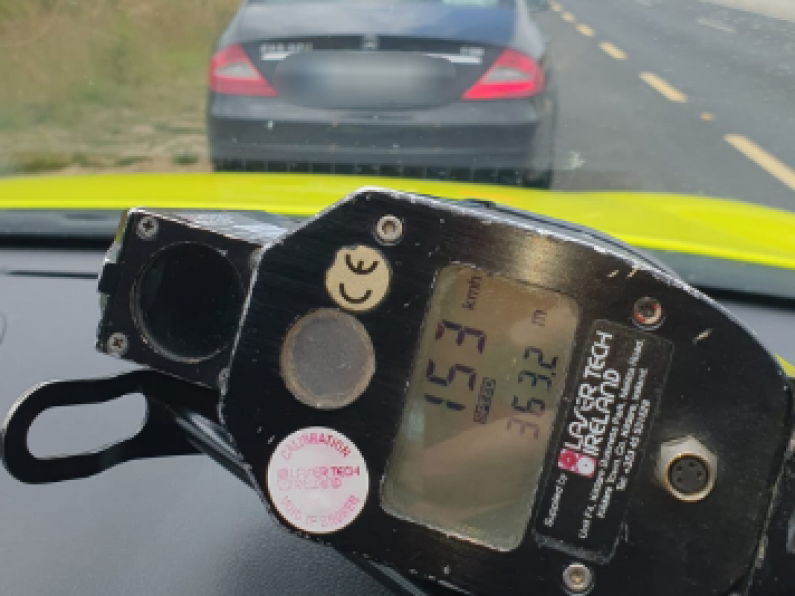 Driver arrested in Co. Wexford for travelling over 150km in a 100km zone