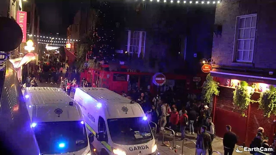 Gardaí make arrests after street gathering in Temple Bar