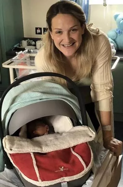 Helen McEntee shares first picture of her newborn son