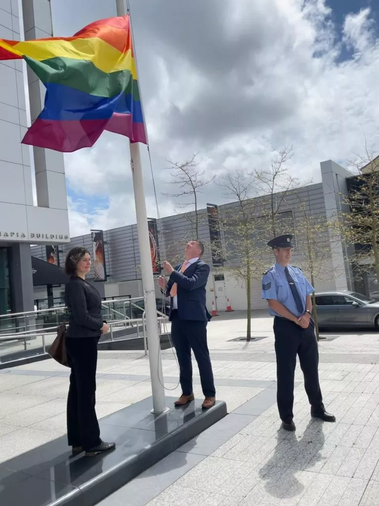 Pride flags burnt in in Waterford city