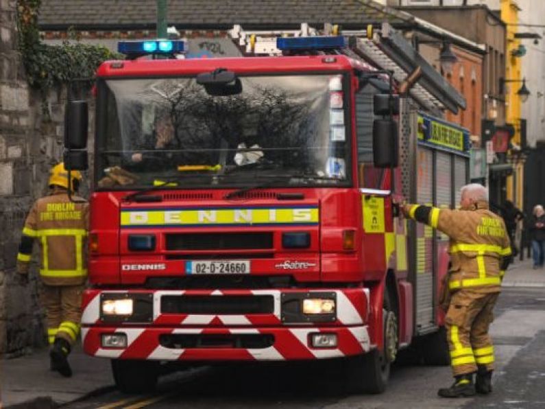 Emergency services deal with car on fire in Co Waterford