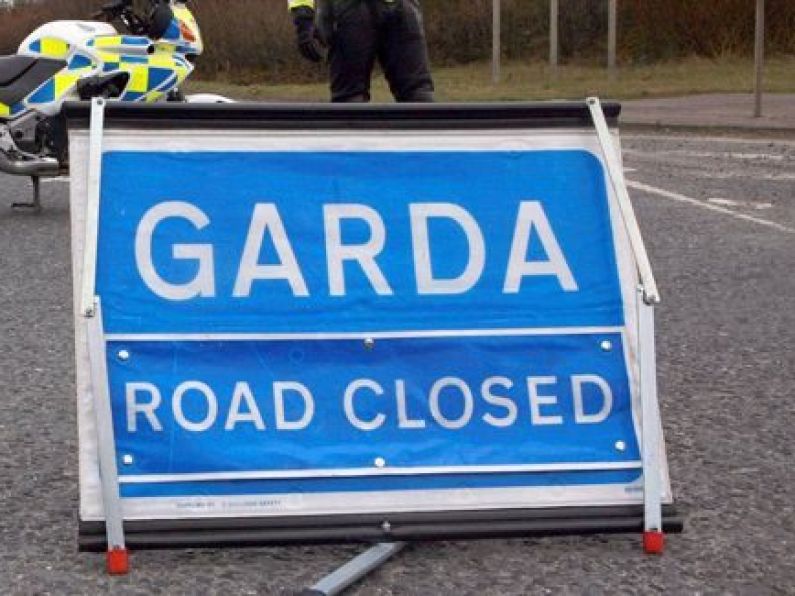 A section of the M9 motorway in Carlow is closed following a crash