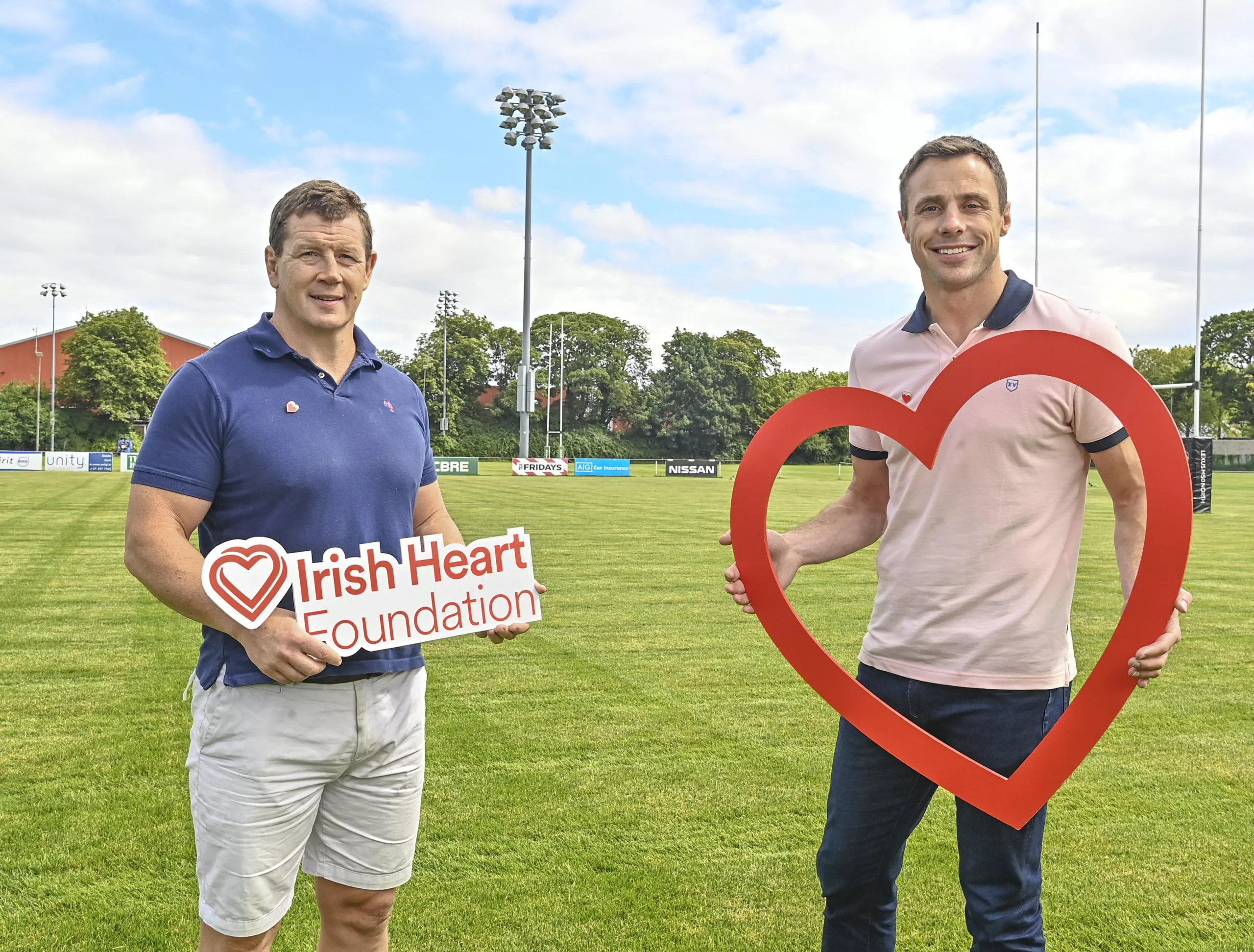 Rugby stars call for Irish men to take better care of their hearts