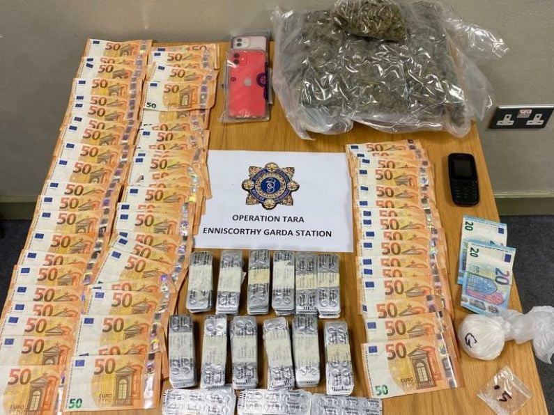 Three arrested as almost €40,000 in drugs and cash seized in Wexford