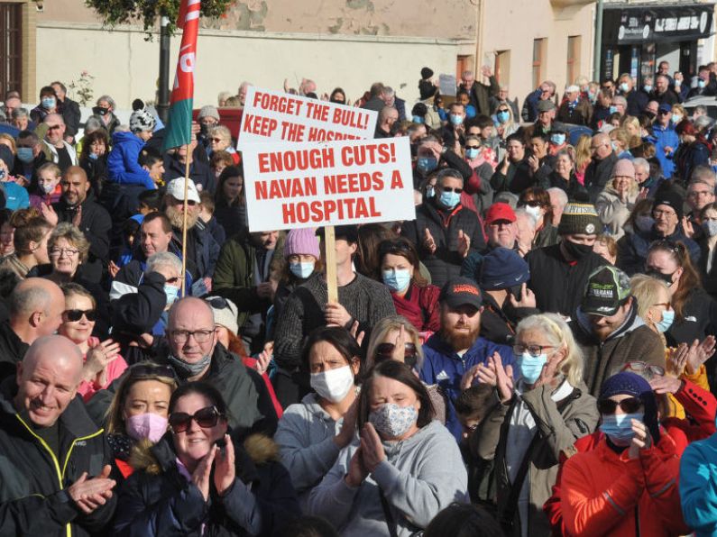 ‘Navan hospital saved my life’: Thousands protest against downgrading plans