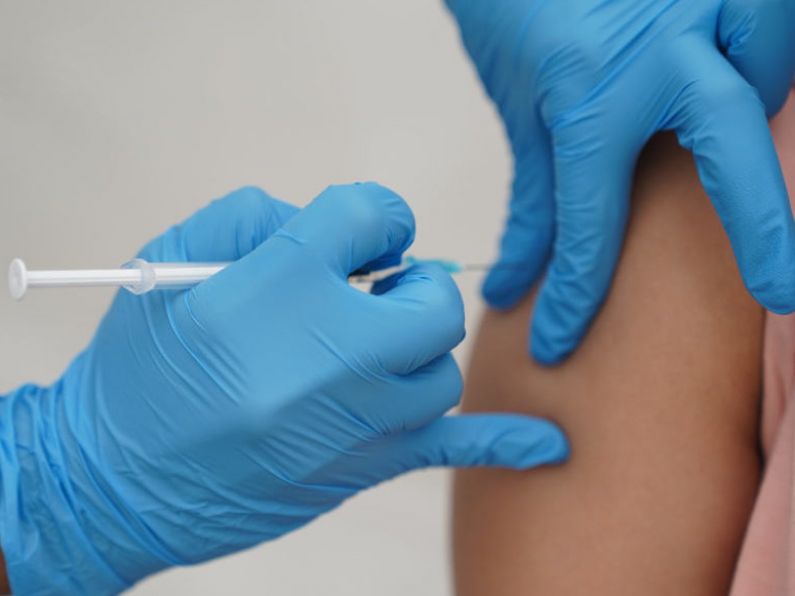 A two hour wait time's being reported at a walk-in vaccination centre in Co. Wexford today