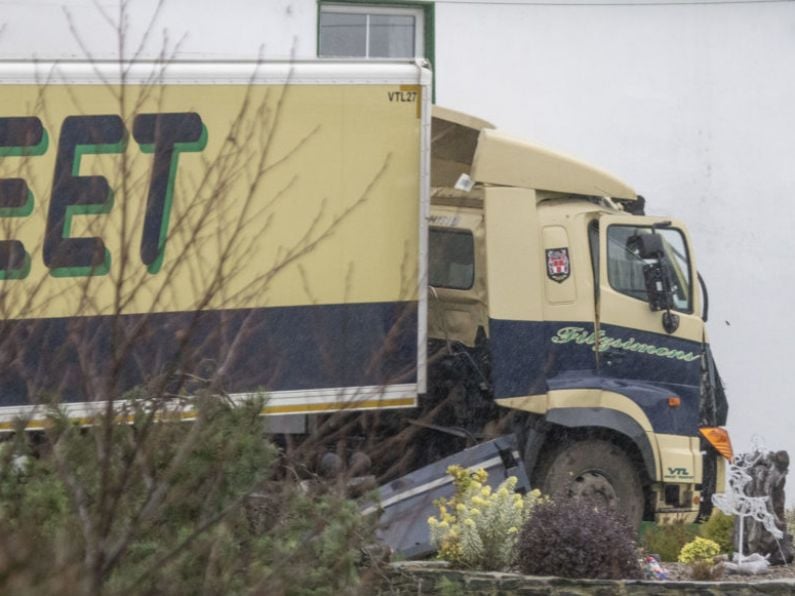 Family have ‘lucky’ escape after lorry crashes into home