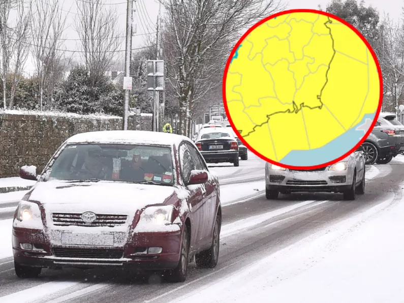 South East braced for ice and snow as Met Éireann issues weather warning