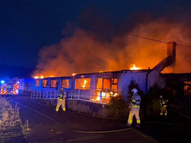 Firefighters battle blaze in vacant nursing home rumoured to be used for asylum seekers