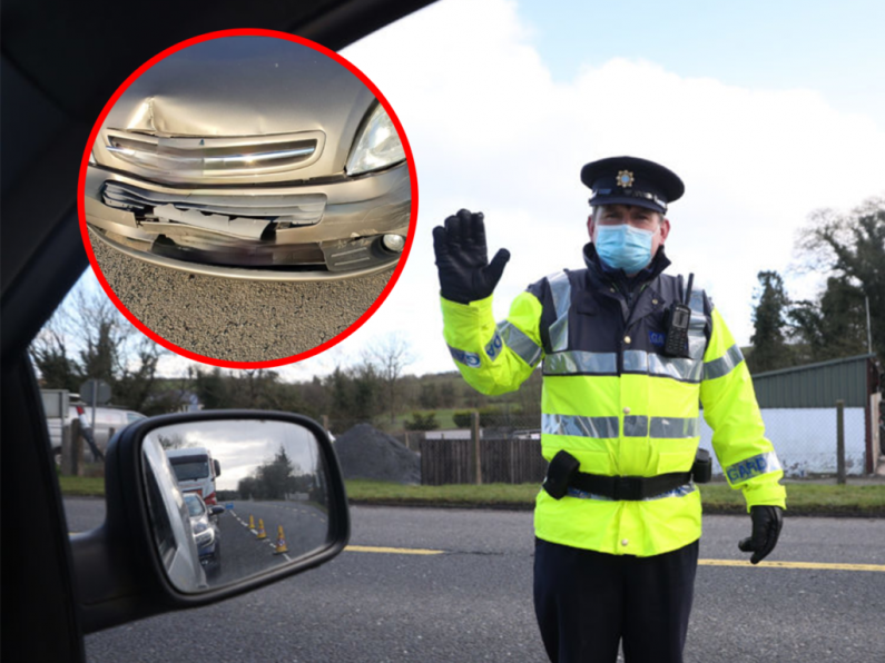 Man in Wexford fails drug test after crashing into Garda patrol vehicle