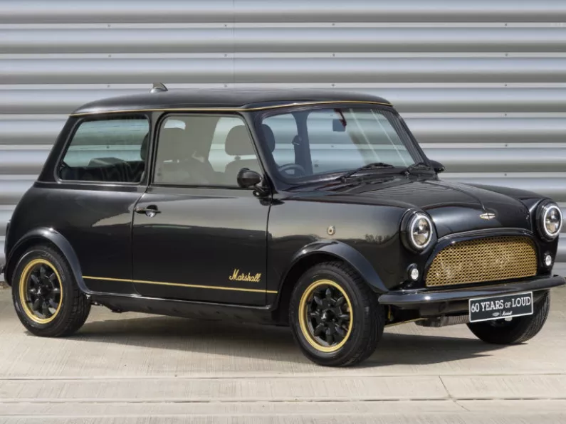 Mini Cooper car converted into Marshall Guitar Amp!