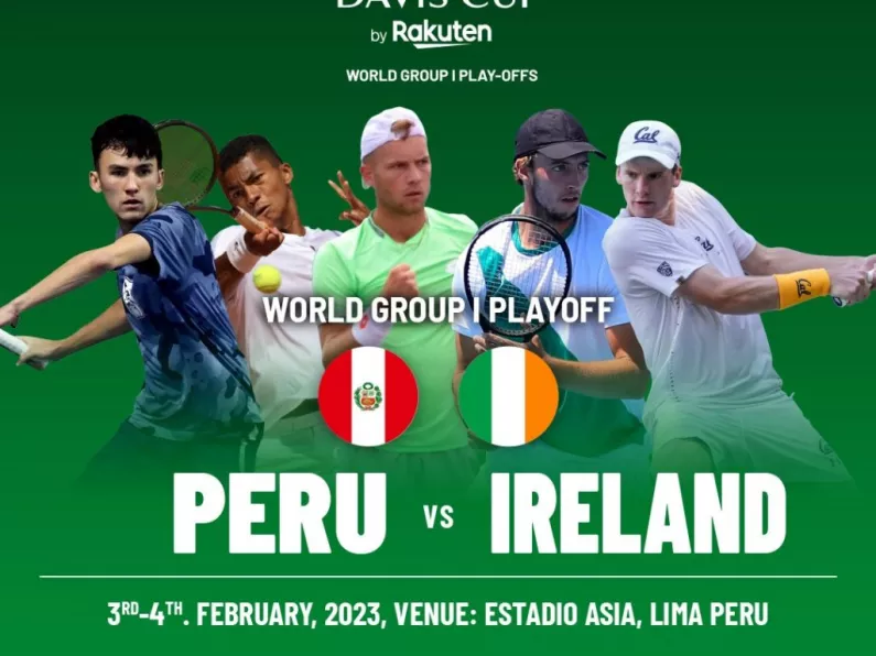 Ireland to take on Peru in Davis Cup World Group I Playoff in February