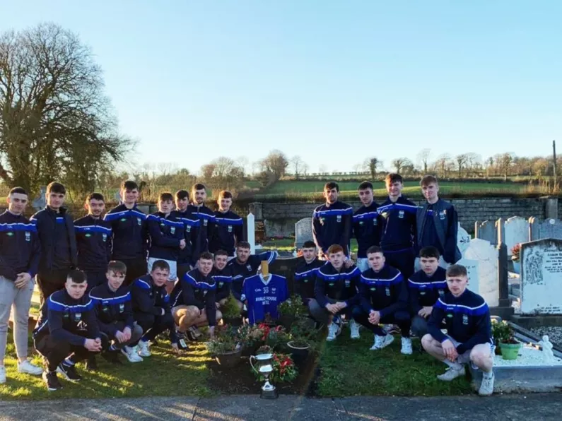 Kilkenny GAA team bring trophy to grave of former teammate