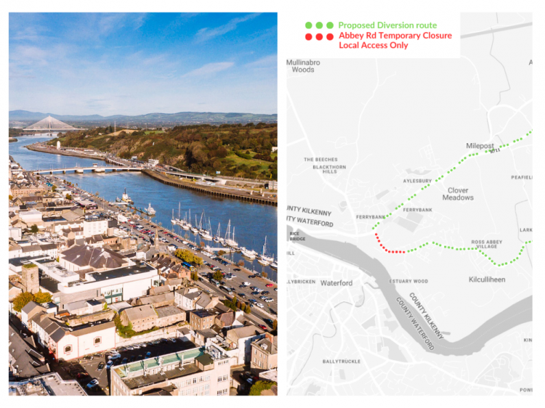 Major temporary road closure announced in Ferrybank