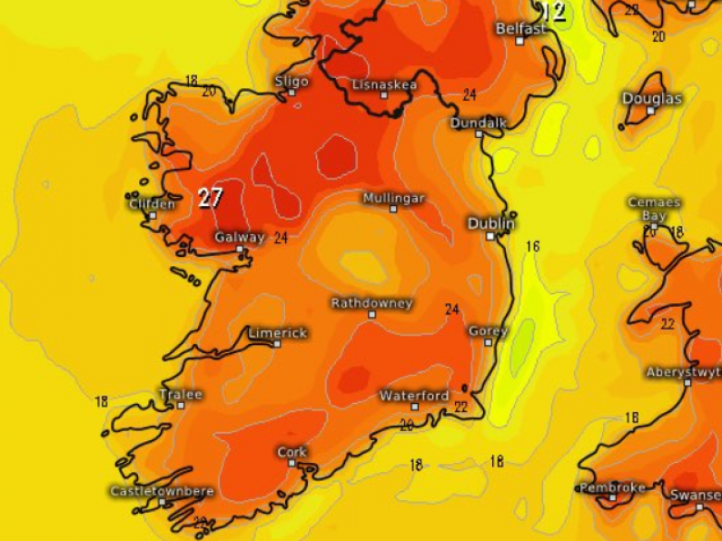 'Much warmer' air expected to move up across Ireland next week