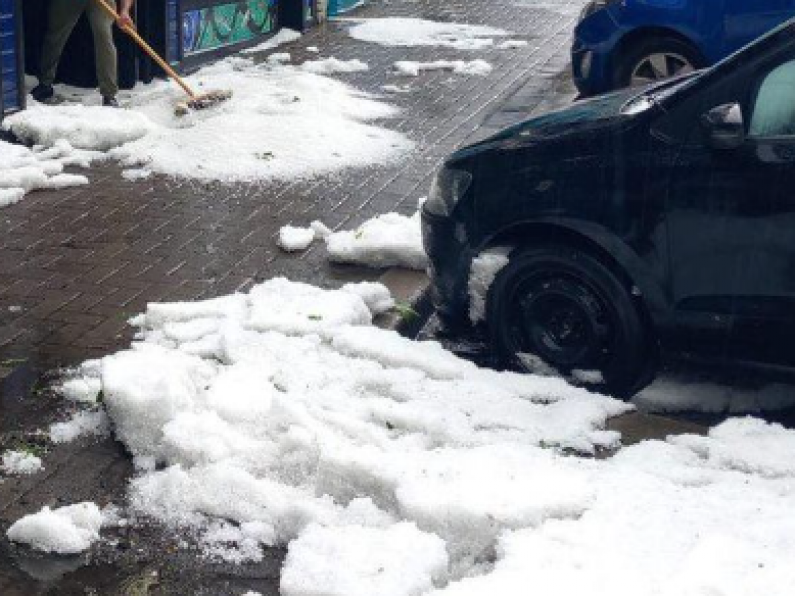 Heavy hailstorm causes damage in Wexford