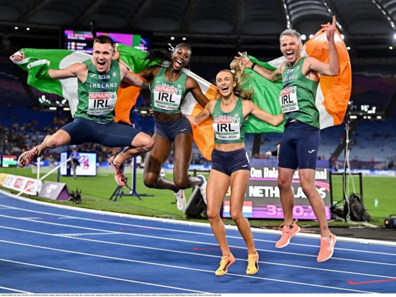 Irish relay team wins gold at European Championships