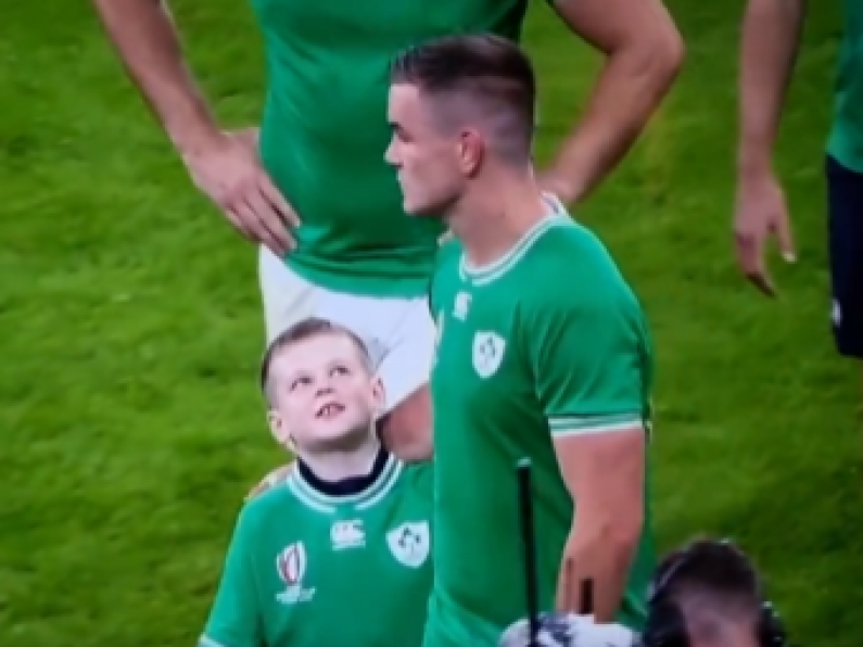 Watch: Johnny Sexton's kid tell him "You're still the best Dad" after heart-breaking WC exit