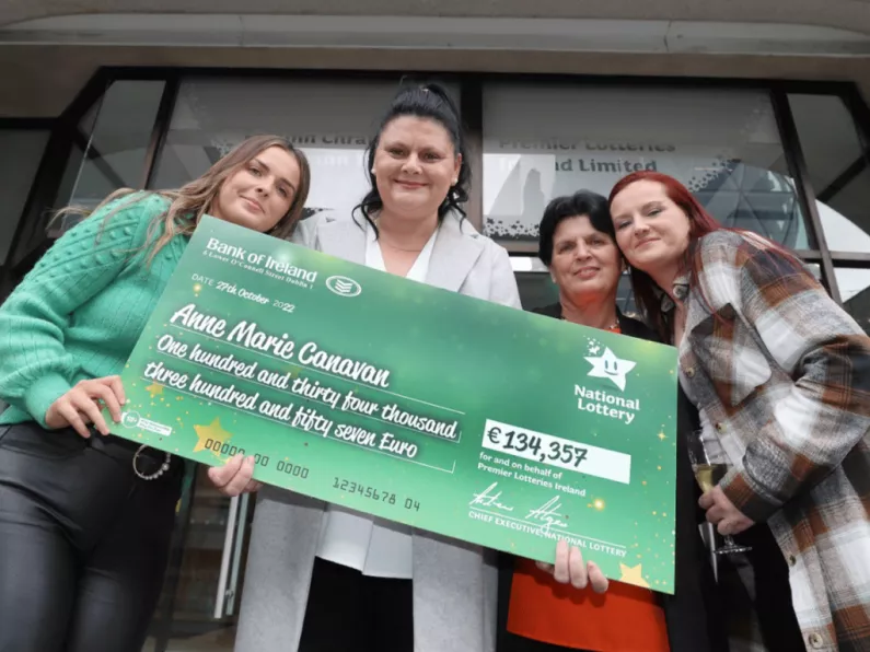 Irish cancer survivor who once fell into a coma bags massive Lotto prize