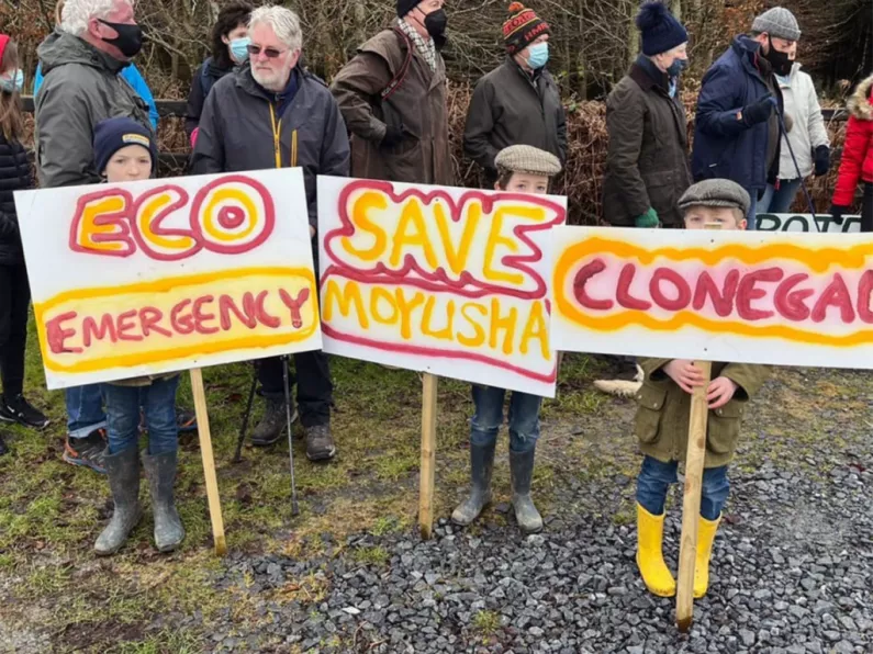 Residents protest against lithium mine on Carlow border