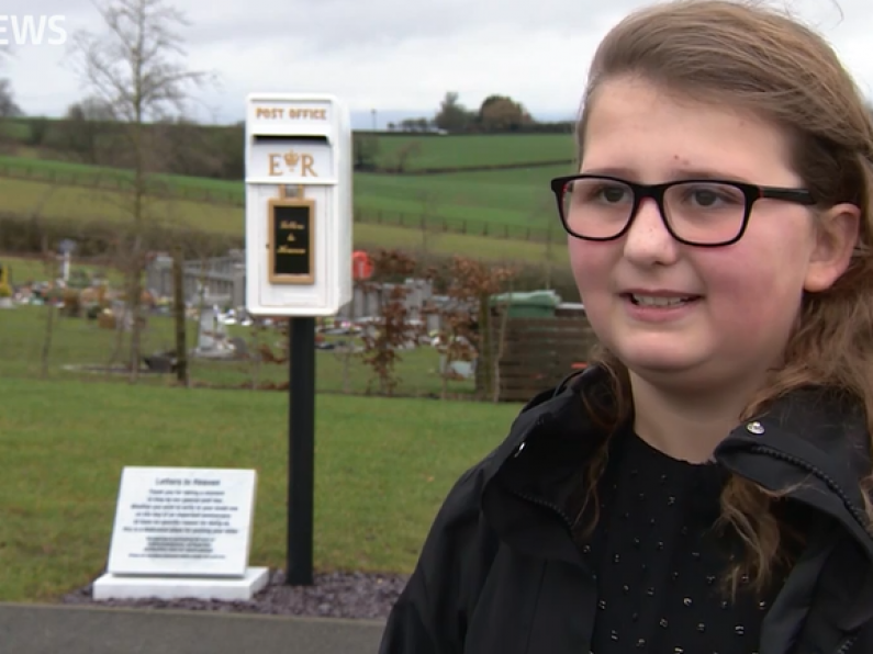 Nine year old girl makes postbox to send 'letters to heaven'