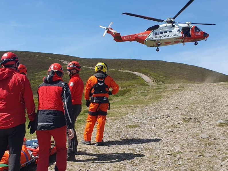 Rescue agencies airlift injured walker following Tipperary mountain fall