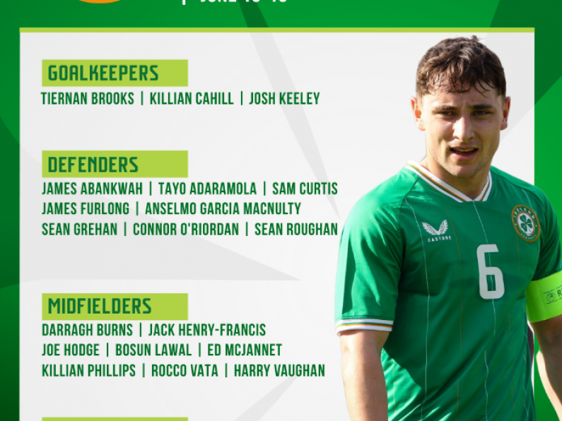 Jim Crawford names Ireland U21 squad for friendlies in Austria