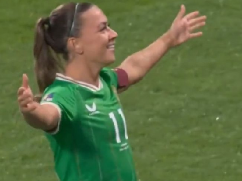 Watch as Katie McCabe gives Ireland the lead in Perth