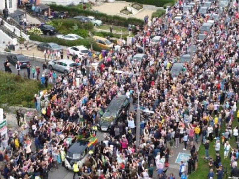 Thousands lined the streets in Bray to bid farewell to Sinéad O'Connor