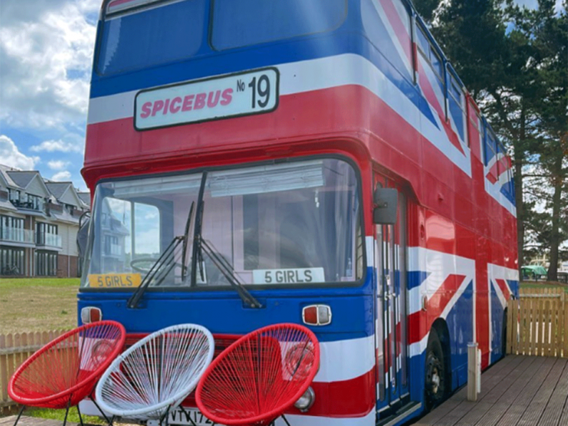 You can now stay on the Spice World movie double decker bus
