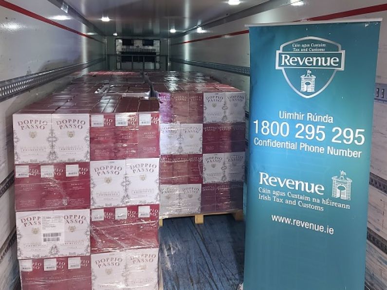 Thousands of litres of red wine seized in Rosslare