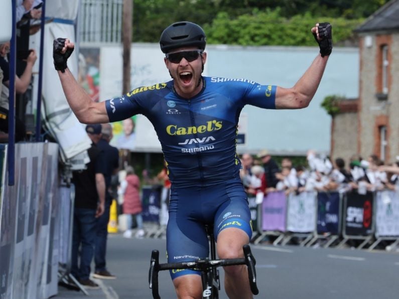 Cormac McGeough wins Stage 3 of the Rás Tailteann