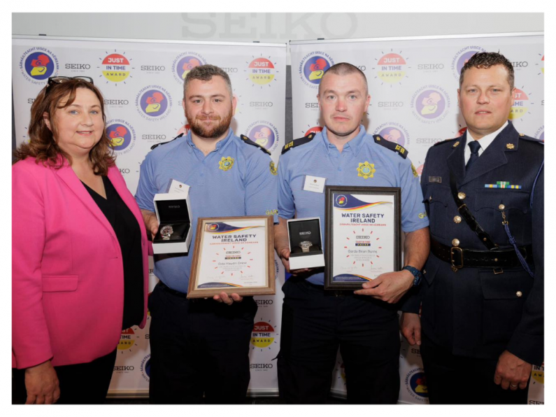 Brave Wexford gardaí awarded for assisting man in difficulty in River Slaney