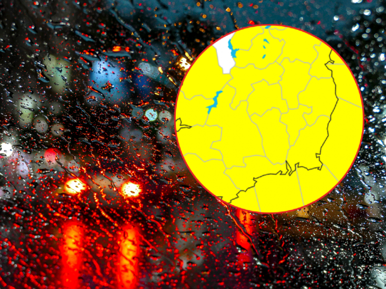 Met Éireann issues Status Yellow weather warning for the South East