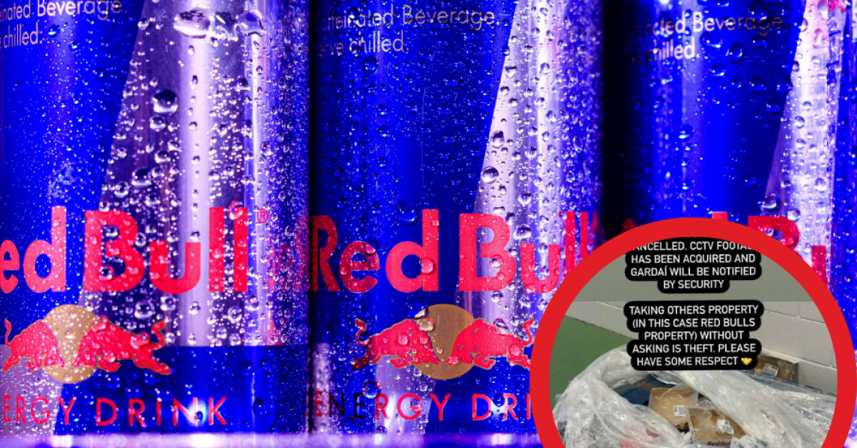 Thousands worth of Red Bull stolen from SETU Waterford | Beat102103.com