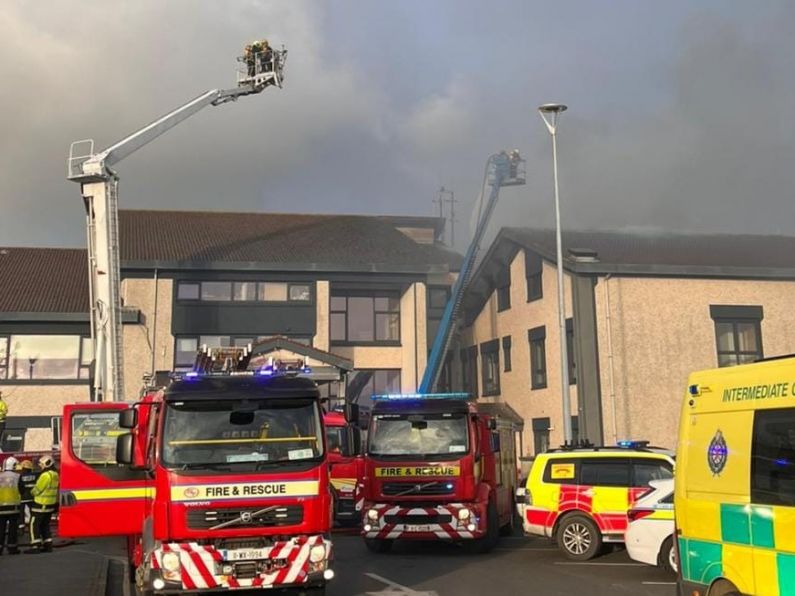 Huge fire at Wexford General Hospital