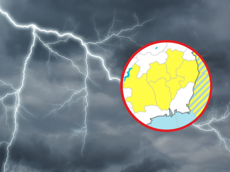 Thunderstorm warning issued for three South East counties