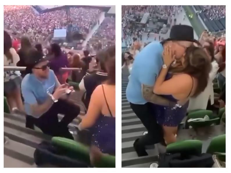 WATCH: Moment Tipperary couple got engaged at Taylor Swift