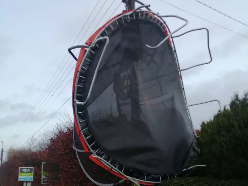 Kilkenny residents in lucky escape after Trampoline takes flight