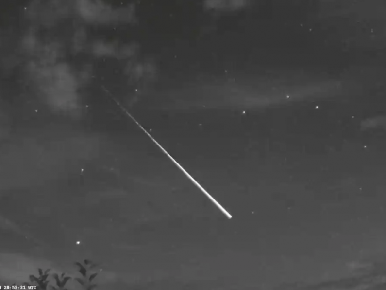 WATCH: Massive 'fireball' spotted in skies over Wexford